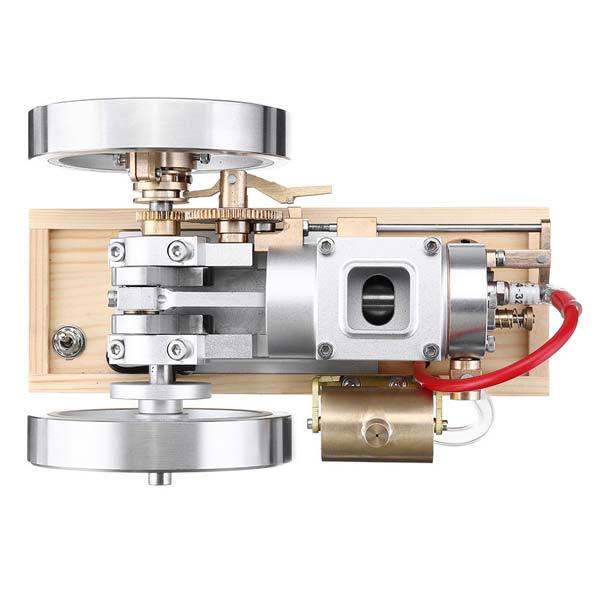 Full Metal Upgrade Hit & Miss Gas Engine with Wooden Base - DIY Model Kit Gift Engine Models Diyengmod