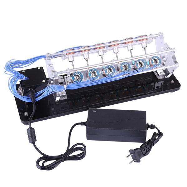 V12 High-Speed Electromagnetic Engine Model with 12 Coils for Collectors and Educators Engine Models Diyengmod