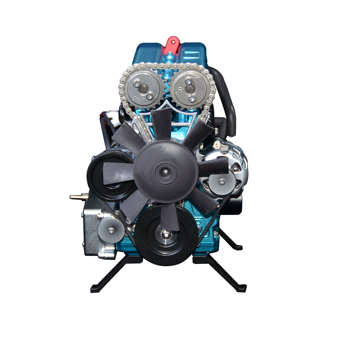 Metal 4-Cylinder V4 Car Engine Assembly Kit - DIY Model Building Experience - DiyEngMod