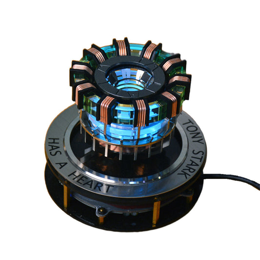 Magnetic Levitation MK1 Arc Reactor LED Desk Ornament - Floating & Rotating Tech Display Experiment Model Diyengmod Gen 2