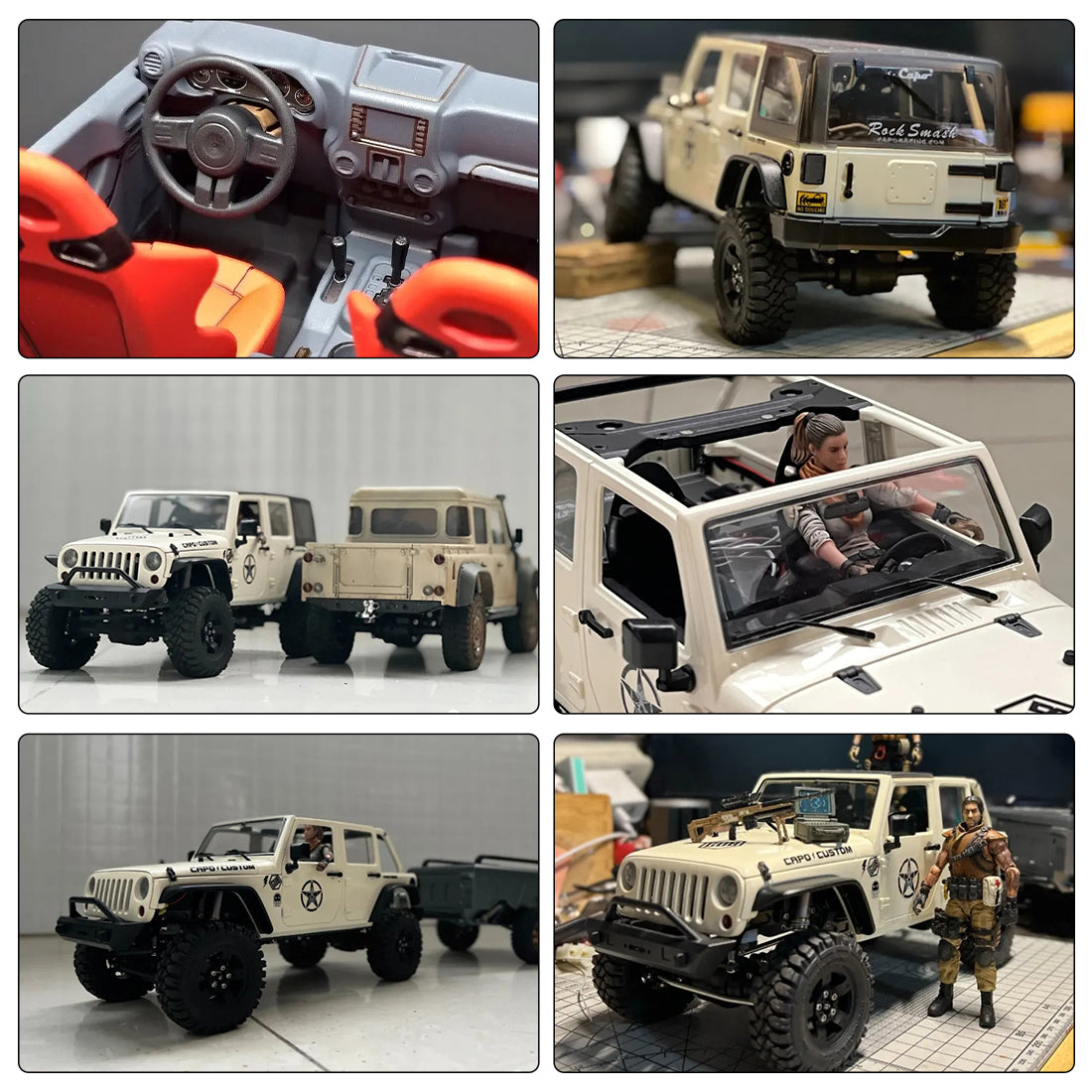 CAPO CUB2 1/18 Metal 4WD Electric Off-road Climbing RC Car Model Kit RC Car Diyengmod