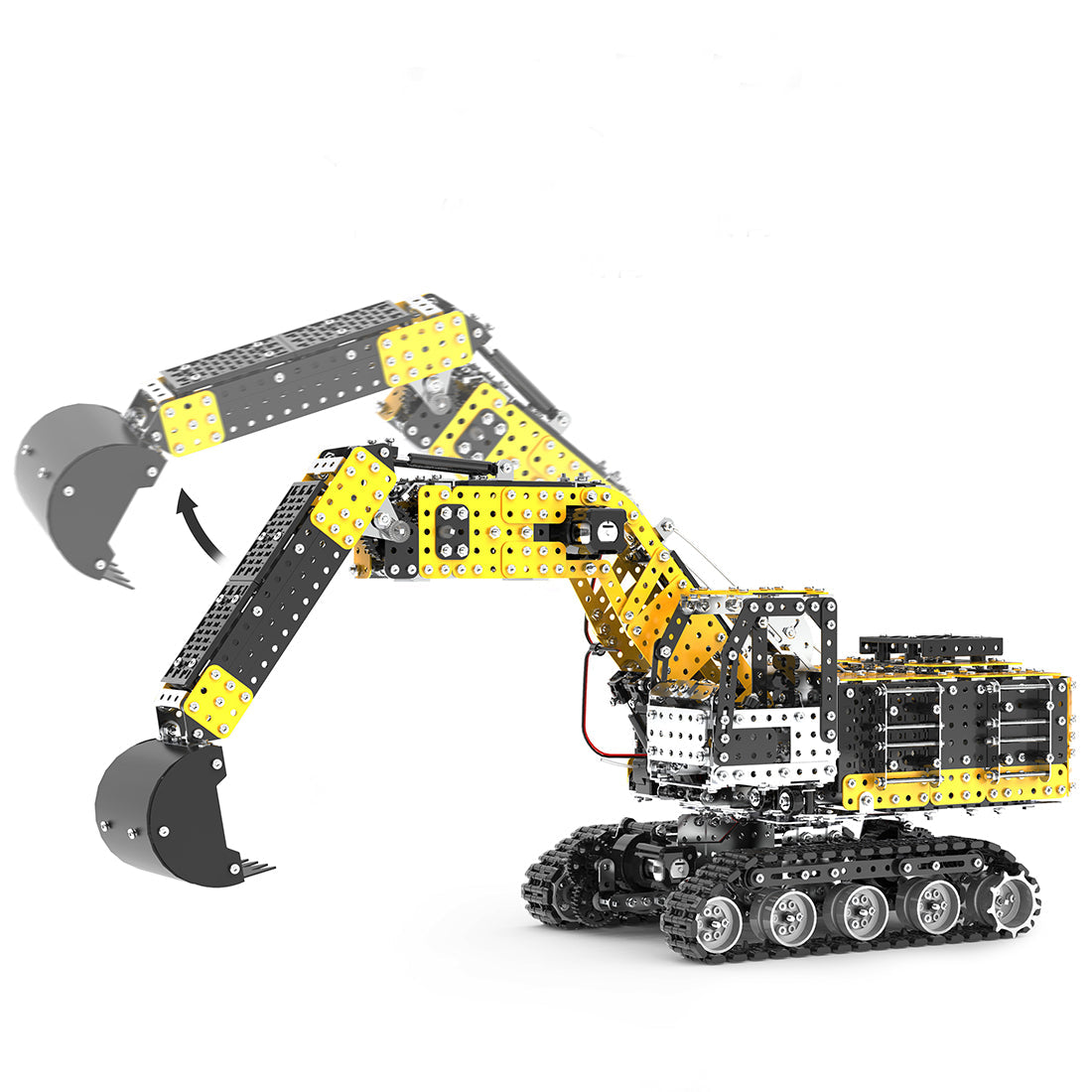 Remote Control 3D Metal Excavator Puzzle Kit - 2544PCS Alloy Construction Model 3D Puzzle Model Kit Diyengmod