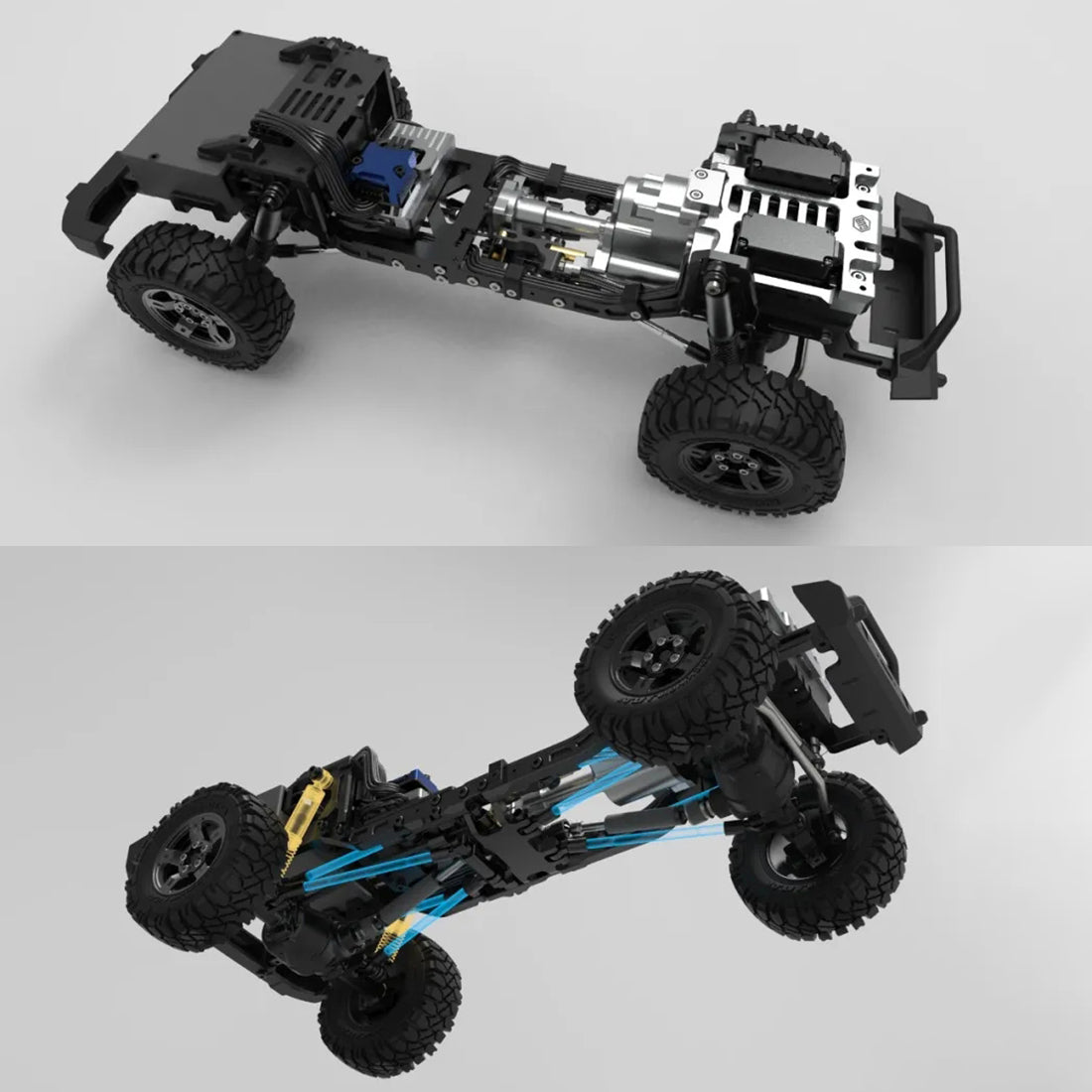 CAPO CUB2 1/18 Metal 4WD Electric Off-road Climbing RC Car Model Kit RC Car Diyengmod
