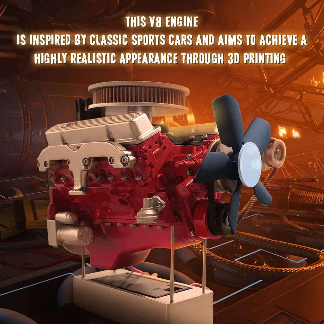 Build Your Dream V8 Engine: The ENJOMOR 1/6 Scale DIY Internal Combustion Model Kit