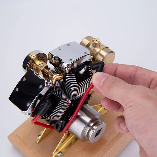 Rediscover Mechanical Nostalgia with the RETROL R33 Mini V-Twin 4.2CC Gasoline Engine Model