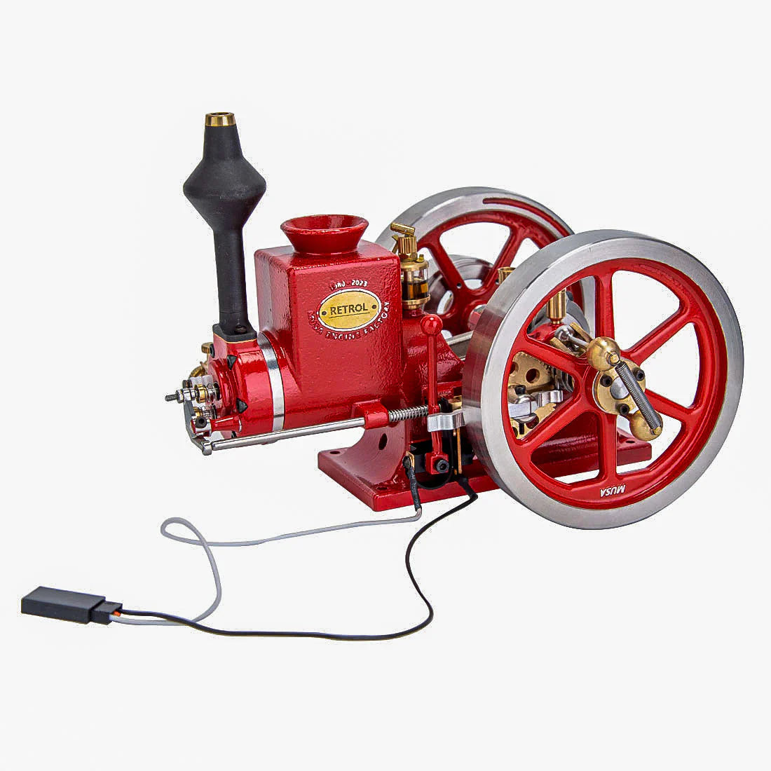 RETROL HM-01 DIY Hit & Miss Engine Model: Vintage Charm Meets Mechanical Mastery