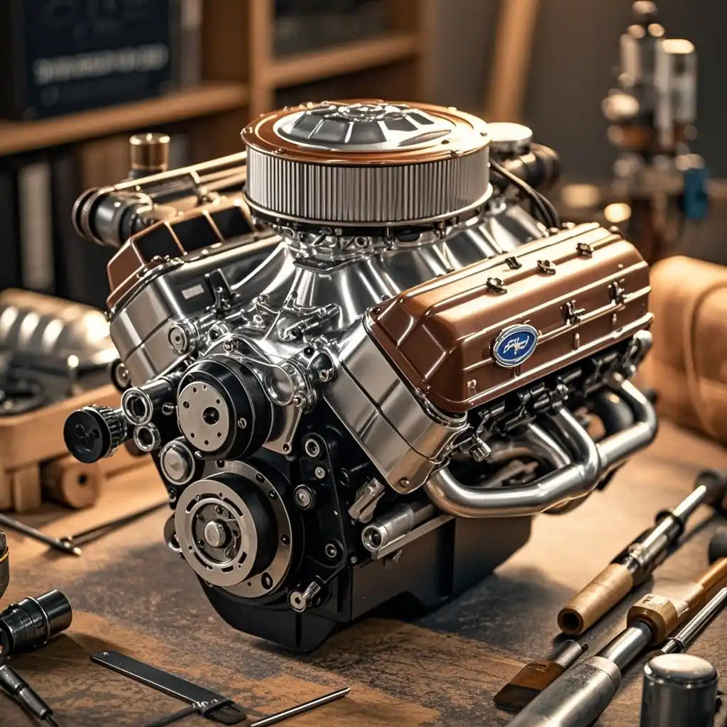 Build Your Own 1965 Ford Mustang V8 Engine Model Kit - DIY Assembly with Sound Effects