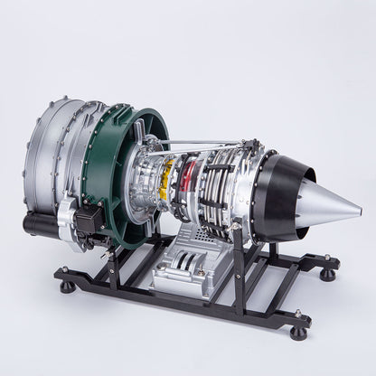 Build Your Own Working Turbofan Engine Model - TECHING 1/10 Full Metal Dual-Spool Jet Engine Kit with 1000+ Pieces - DiyEngMod