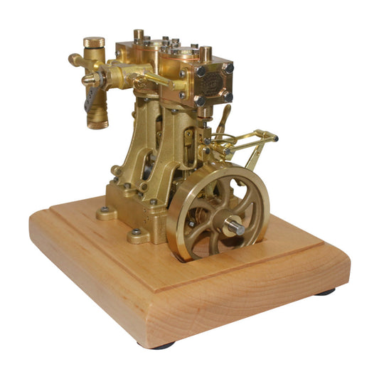 Miniature Retro Double-cylinder Steam Engine Model - DIY EngMod 3.7CC Engine Models Diyengmod