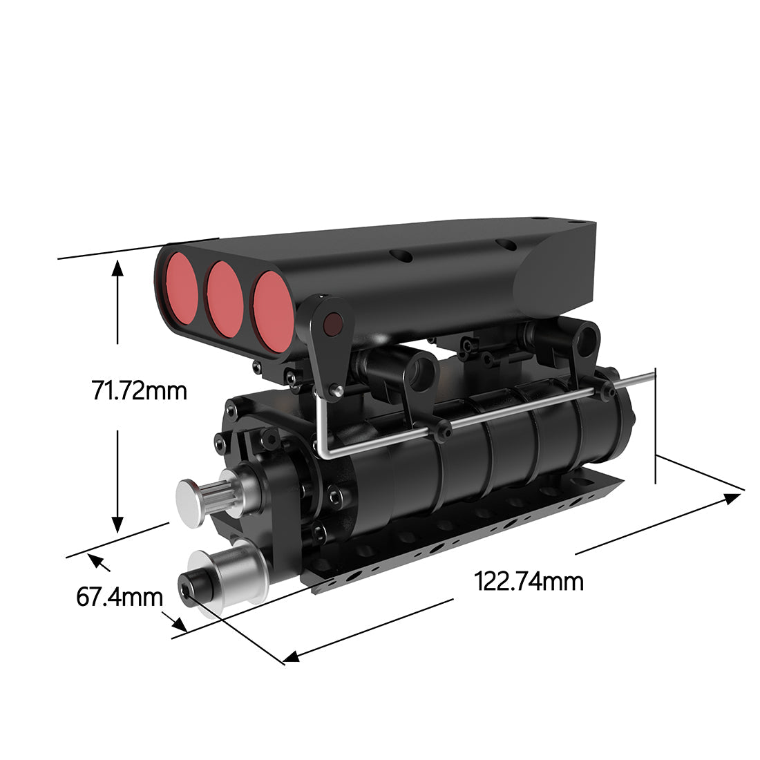 TOYAN 28cc V8 Engine FS-V800 Model Kit with Supercharger and Accessories RC Engine Diyengmod