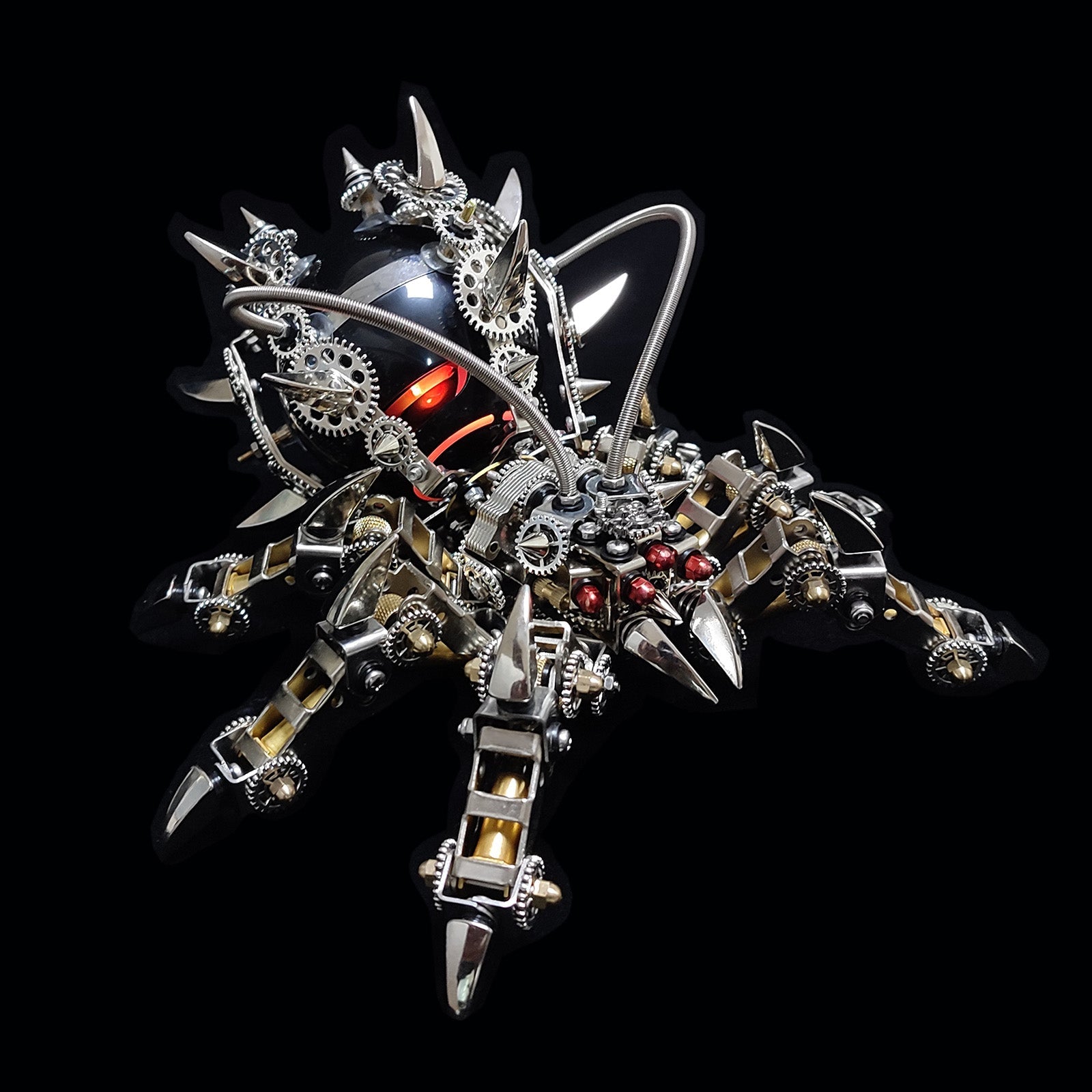 Bluetooth-Enabled 3D Spider Model Kit with DIY Assembly and Speaker 3D Puzzle Model Kit Diyengmod