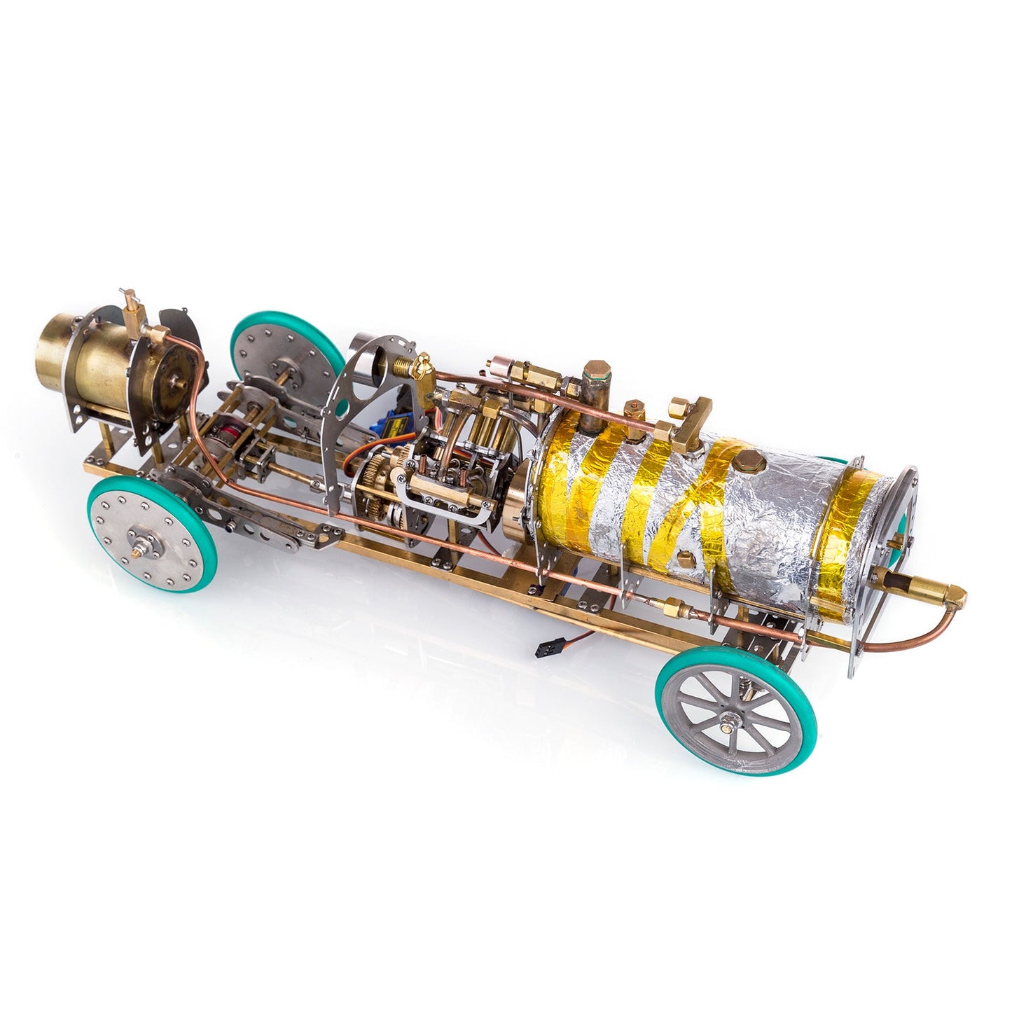 1/10 Scale Mini V4 Steam-Powered RC Vehicle Model - A Unique DIY Engineering Experience Steam Engine Diyengmod