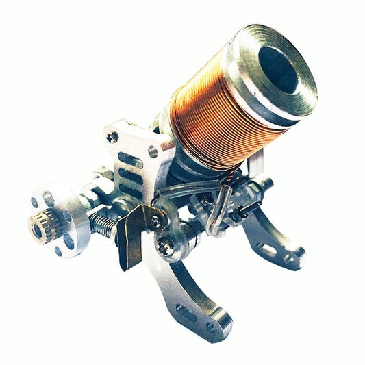 Mini Metal Electromagnetic Engine Cannon Model for Physics Experimentation (Operable, 6-12V) Engine Models Diyengmod
