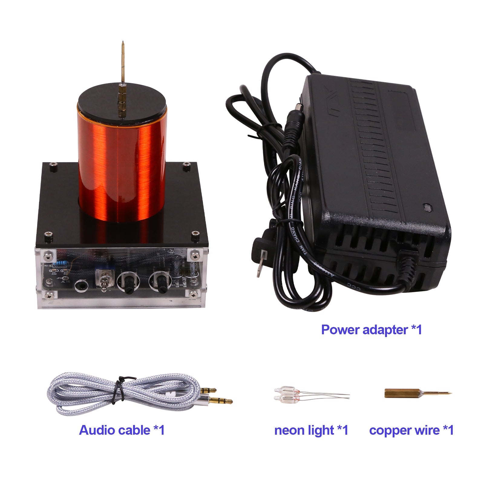 Wireless Mini Tesla Coil Speaker - Bluetooth-Enabled Musical Plasma Generator Engine Models Diyengmod