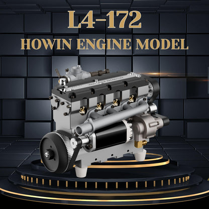 HOWIN L4-172 17.2cc SOHC Inline 4 Cylinder Nitro Engine Model for RC Cars and Boats RC Engine Diyengmod