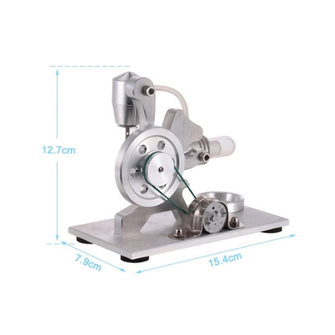 Single Cylinder Squirrel Design Stirling Engine with LED Generator and Alcohol Lamp Stirling Engine with LED Diyengmod