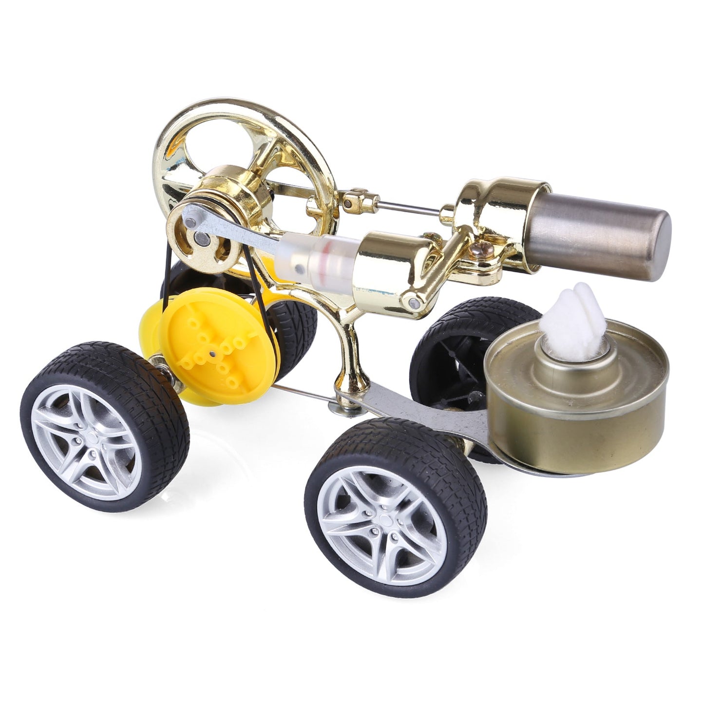 Stirling Engine Car Model Kit | Fun Science Experiment Toy for Learning Stirling Engine Diyengmod