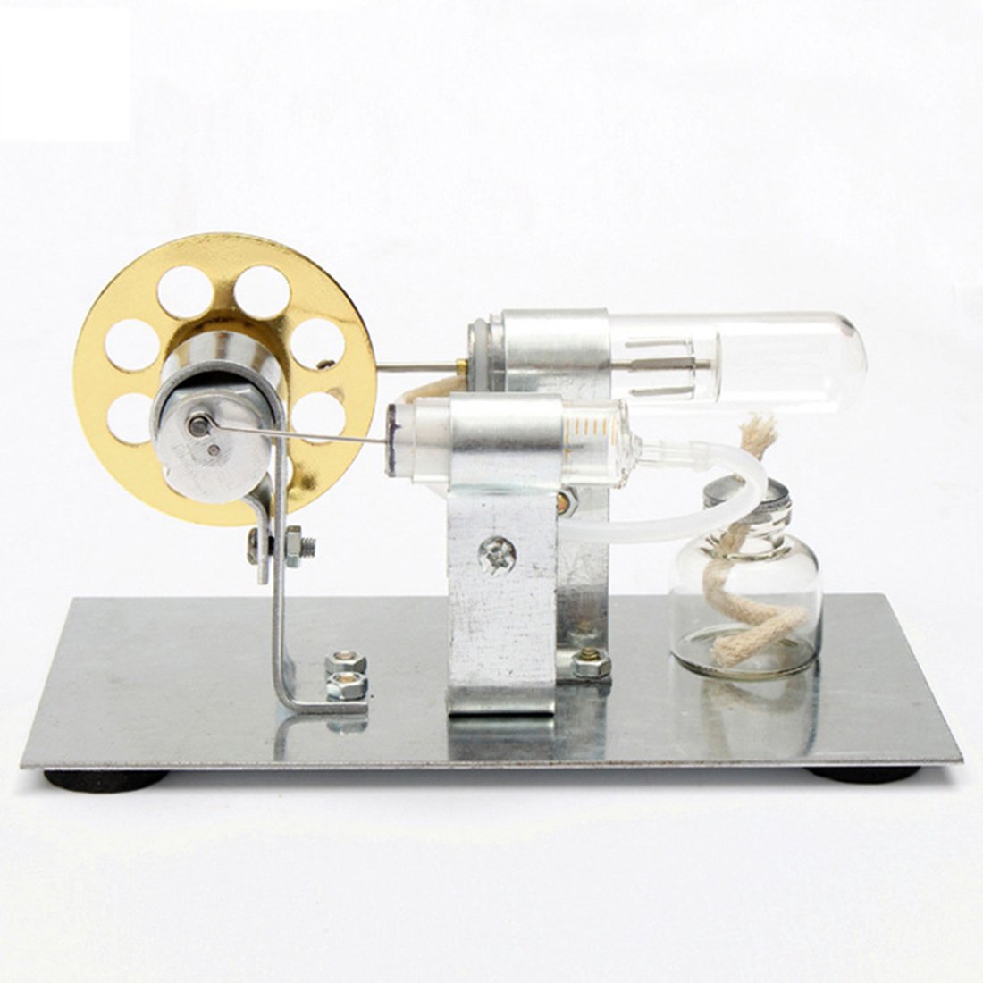 DIY Single Cylinder Stirling Engine Kit - Educational Model Gift for Young Science Enthusiasts Single Cylinder Stirling Engine Diyengmod