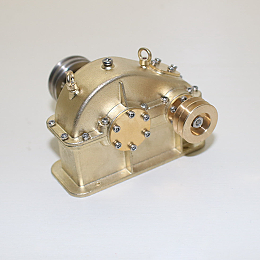 Brass Mini Gear Reducer for DIY Steam and Combustion Engine Models - Enhance Your Engine Experience Accessories Diyengmod