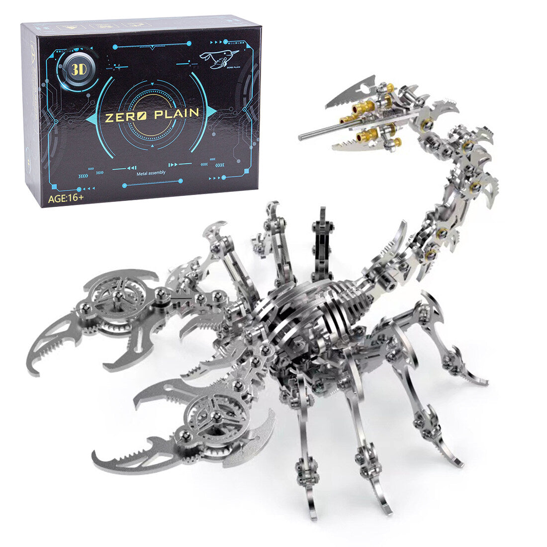 Metal Scorpion 3D Jigsaw Puzzle Kit - DIY Detachable Model Game DIY Engine Diyengmod