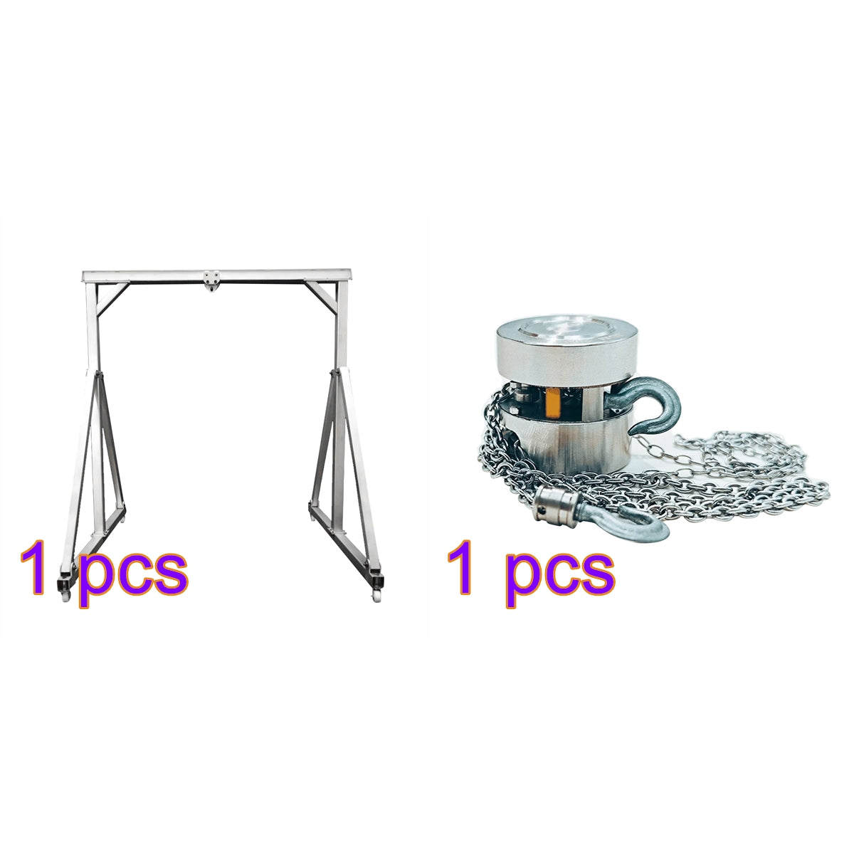 Realistic Stainless Steel Chain Sling with Hook for 1/12 and 1/14 Scale Model Vehicles - DIYEngMod Accessories Diyengmod Gantry Frame+Chain Sling