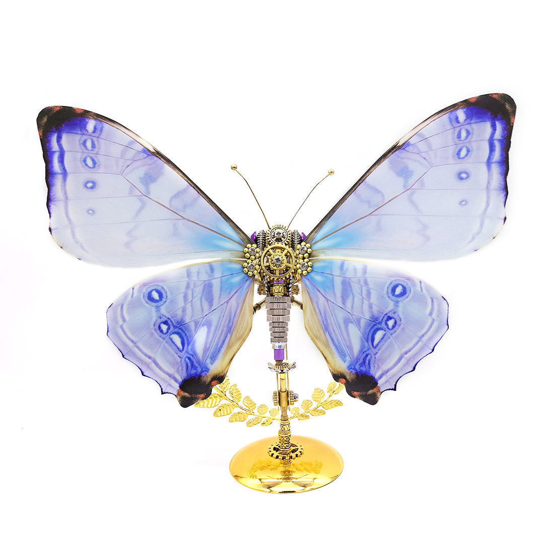 Iridescent 3D Metal Butterfly Model Kit - DIY Art Assembly for Collectors 3D Puzzle Model Kit Diyengmod Morpho sulkowskyi Butterfly