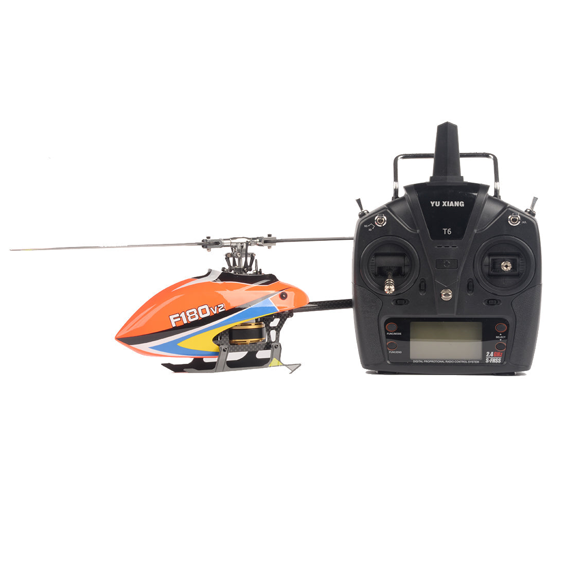 YUXIANG F180V2 2.4G 6CH Flybarless RC Helicopter - Ready-to-Fly Model RC Airplanes Diyengmod Orange