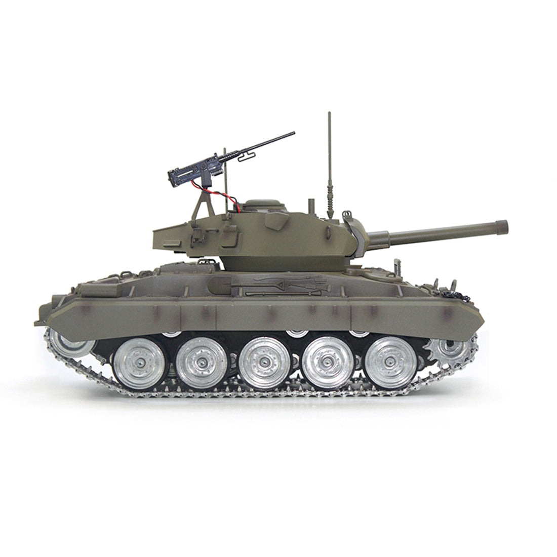 1/16 Scale Remote Control US M24 Light Tank Model with Realistic Smoke and Sound Effects - DIYEngMod RC Tank Diyengmod