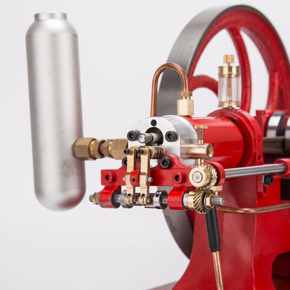 Vintage Inspired Horizontal Hot-Bulb Steam Engine Model with Water Cooling System Engine Models Diyengmod