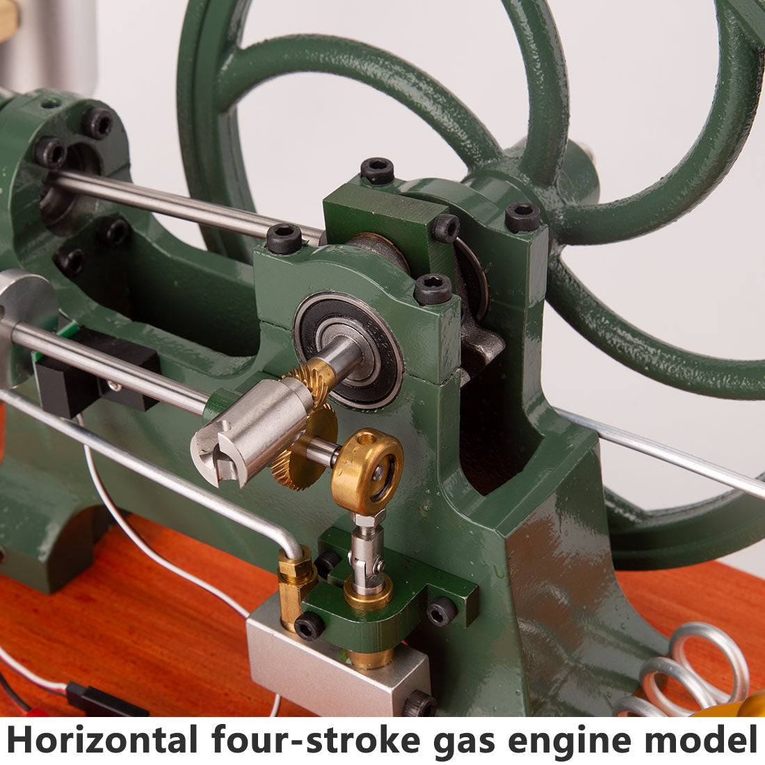 Vintage Inspired Horizontal Hot-Bulb Steam Engine Model with Water Cooling System - DiyEngMod