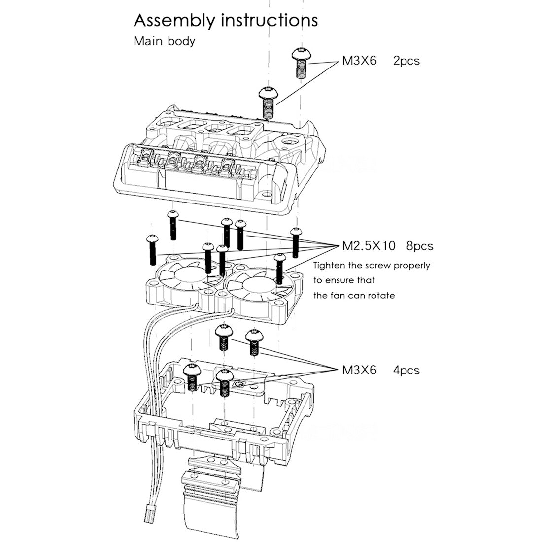 V8 Radiator Fan Motor Hood Assembly Kit for 1/10 Scale GRC 1976 F76 RC Car Engine Models Diyengmod