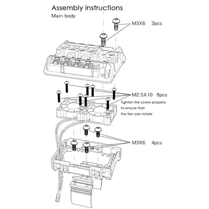 V8 Radiator Fan Motor Hood Assembly Kit for 1/10 Scale GRC 1976 F76 RC Car Engine Models Diyengmod