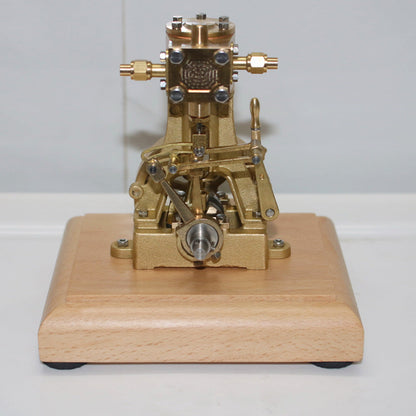 Mini Retro Vertical Steam Engine Model Toy - 1.85CC Double-acting Single-cylinder Engine Models Diyengmod