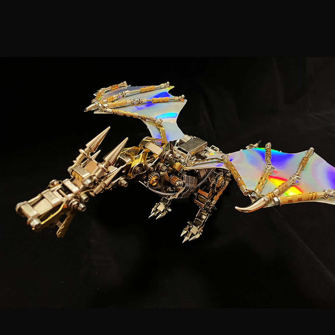 Steampunk Flying Dragon 3D Metal Assembly Model Kit - 600+ Pieces DIY Craft 3D Puzzle Model Kit Diyengmod