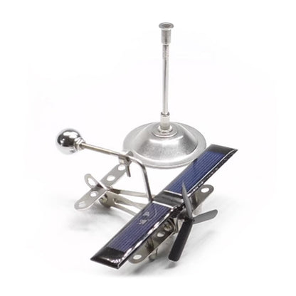 Solar-Powered Mechanical Aircraft Model with Rotating Design - Educational Tech Toy Engine Models Diyengmod