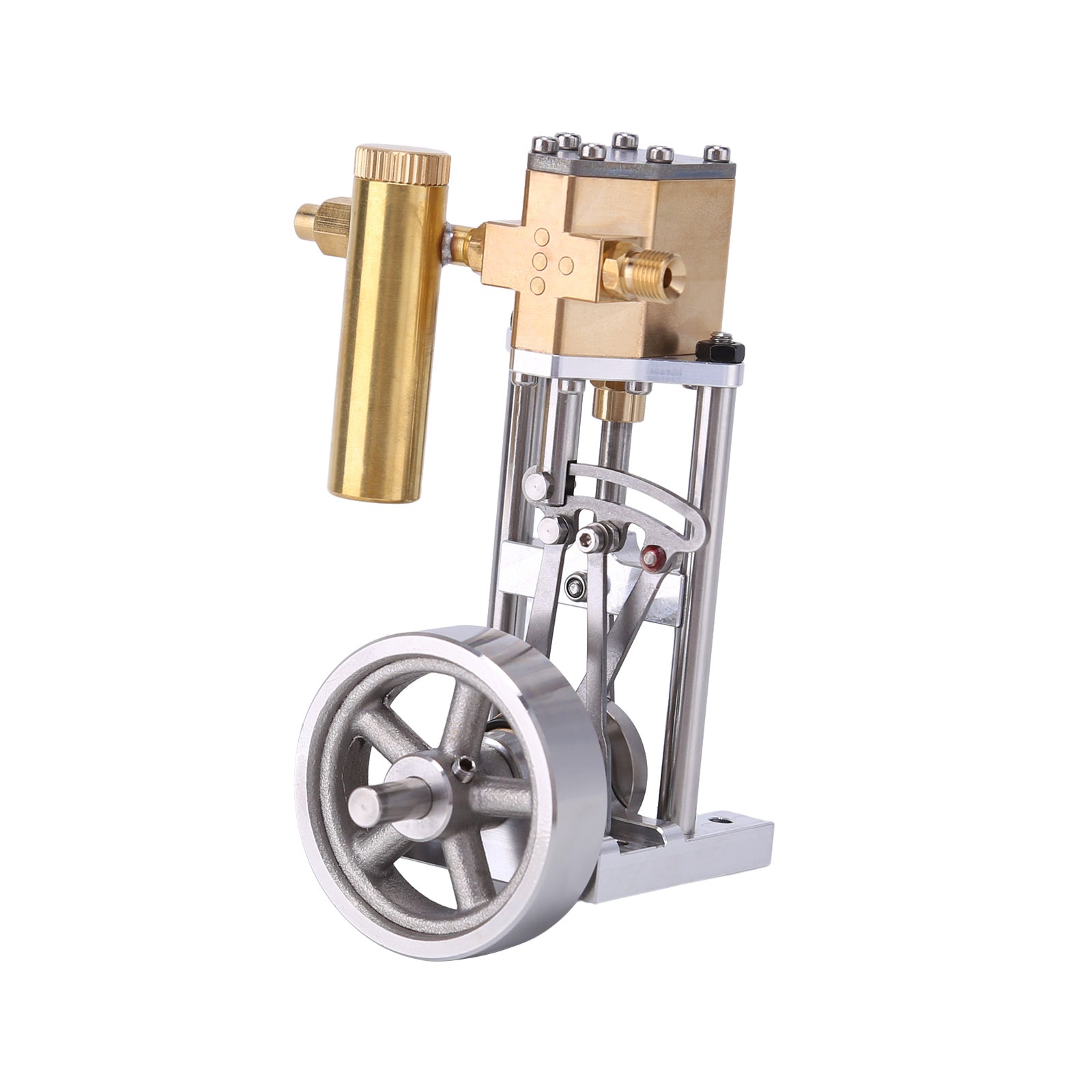 Mini Vertical Steam Engine Model with Reversing Mechanism – V1313 Steam-Powered Mechanical Kit Steam Engine Diyengmod