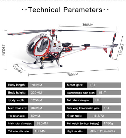 JCZK 300C PRO 2.4G 12CH Flybarless Remote Control Helicopter with H1 Smart Flight Control and GPS Navigation (Ready-to-Fly) RC Airplane Diyengmod