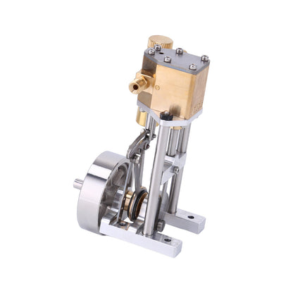 Mini Vertical Steam Engine Model with Reversing Mechanism – V1313 Steam-Powered Mechanical Kit Steam Engine Diyengmod