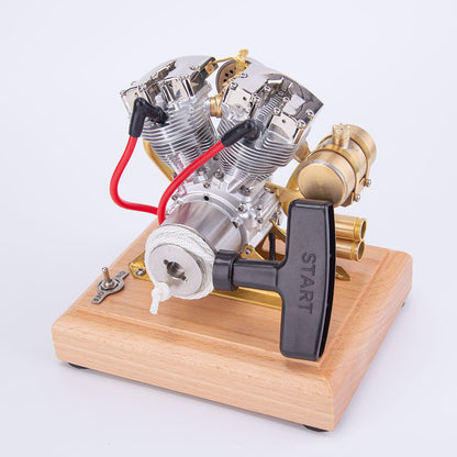 RETROL R31 Vintage V-Twin 4.2CC Four-Stroke Gasoline Engine Model for Motorcycle Enthusiasts Engine Model Diyengmod