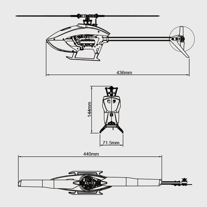 GOOSKY S2 6CH 3D Aerobatic RC Helicopter - Dual Brushless Motor Ready-to-Fly Model RC Airplane Diyengmod