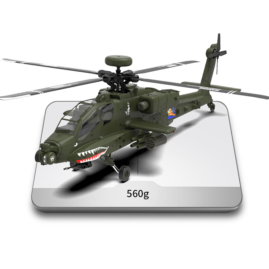 YU XIANG F11 AH-64 1/32 Scale 2.4G 6CH Ready-to-Fly Helicopter Model - DIY Eng Mod helicopter Diyengmod