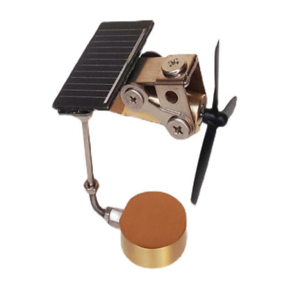 Solar-Powered Educational Windmill Model for Cars - Metal Mechanical Science Toy Engine Models Diyengmod