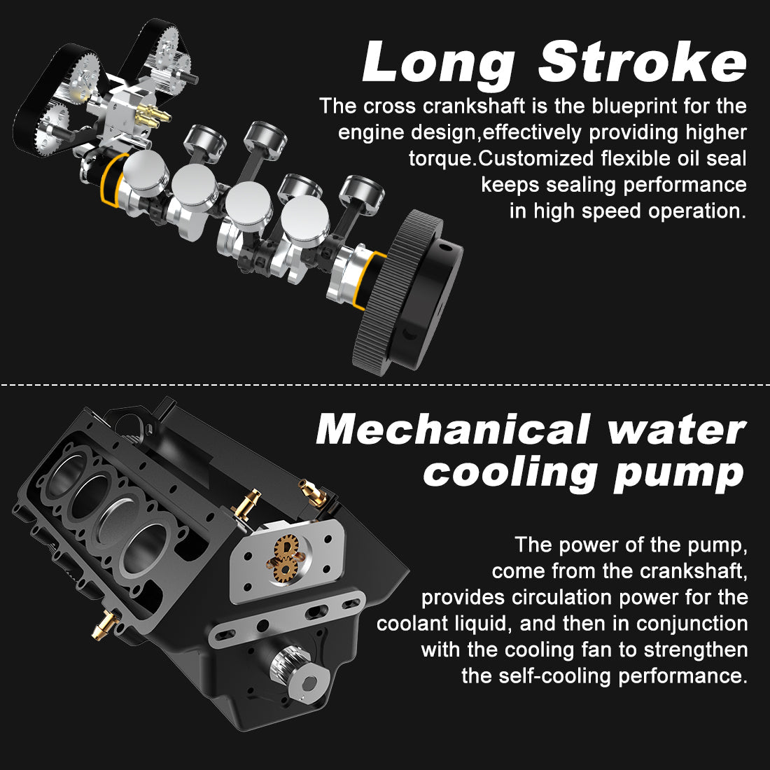 TOYAN FS-V800 28cc Nitro V8 Engine Kit - Build Your Own High-Performance Model Engine for RC Vehicles RC Engine Diyengmod