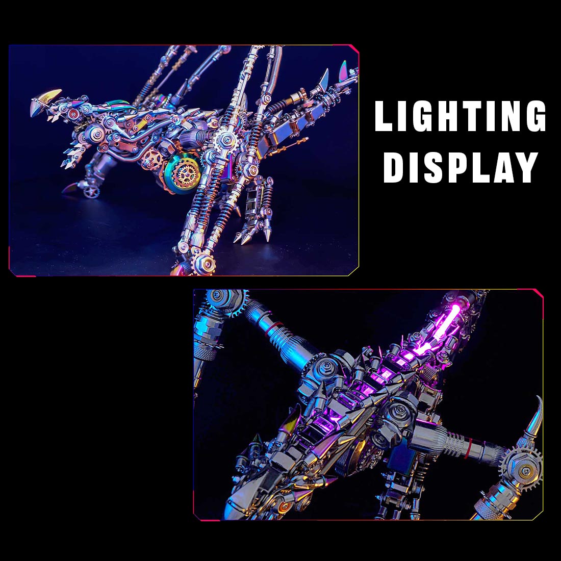 DIY 3D Metal Dragon Model Kit - 1390+PCS Assembly Set for Art and Engineering Enthusiasts 3D Puzzle Model Kit Diyengmod