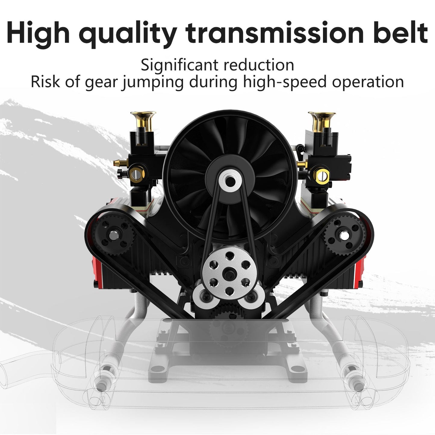 TOYAN FS-B400 14cc Boxer Engine Model Kit - Horizontal Opposed 4 Cylinder Nitro H4 Engine Toyan Engine Diyengmod