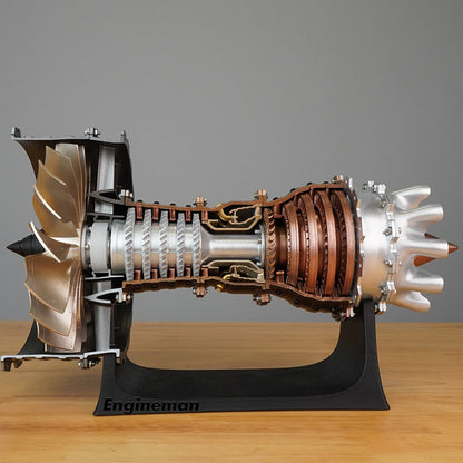 SKYMECH Trent 900 Jet Engine Model Kit - DIY Turbofan Engine Assembly - 1:20 Scale Mechanical Science STEM Educational Toy Engine Models Diyengmod