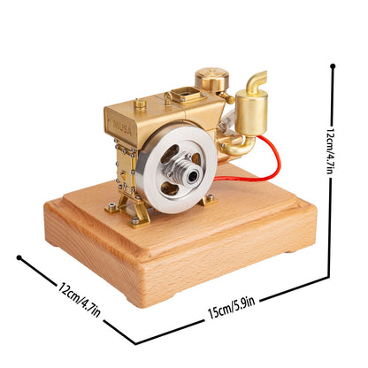 RETROL MUSA 2.2cc High-Speed Mini Water-Cooled Gasoline Engine Model - Up to 12000rpm Performance Engine Models Diyengmod