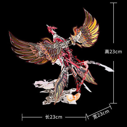 Steampunk Phoenix 3D Metal Assembly Model Kit with Mechanical Gear System - DIY Eng Mod 3D Puzzle Model Kit Diyengmod