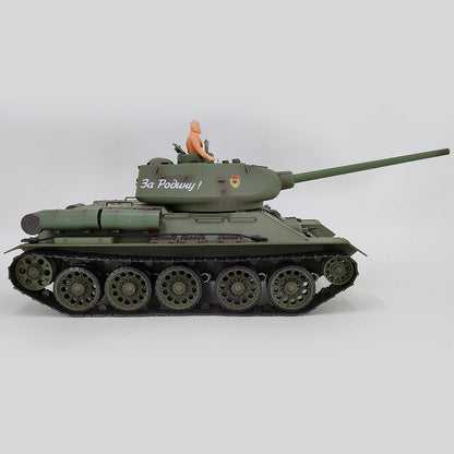 1/16 Scale T34/85 RC Battle Tank - Upgraded 2.4G Remote Control Model (Army Green) - DIYEngMod RC Tank Diyengmod