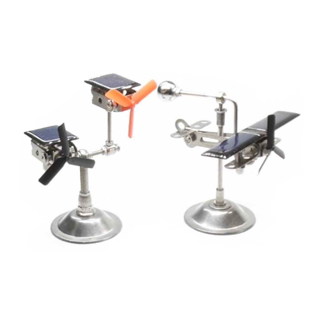 Solar-Powered Mechanical Aircraft Model with Rotating Design - Educational Tech Toy Engine Models Diyengmod